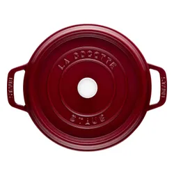 Garnek żeliwny okrągły 3.85 ltr, bordeaux STAUB LA COCOTTE Kasztanowy
