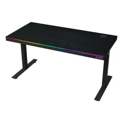 Biurko Lorgar Desk Pro 80 Series DP80W Blat Melaminowy 140cm Regulacja wysokości Czarny