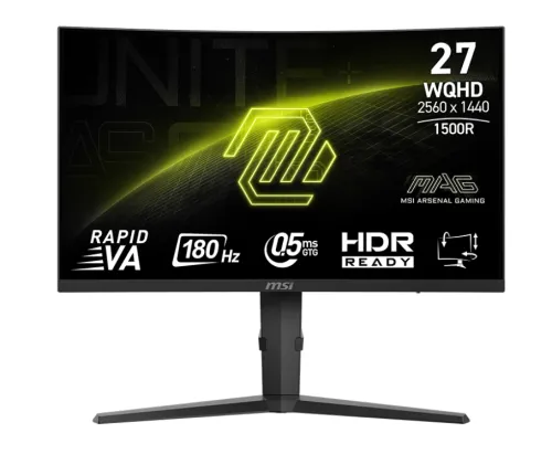 Monitor MSI MAG 275CQPF 27" 2K Rapid VA 180Hz 0,5ms Zakrzywiony Gamingowy