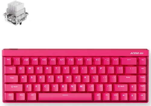 Klawiatura MCHOSE Ace 68 Air Rose Red Mount Tai Magnetic Switch GT