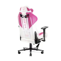 Fotel Diablo Chairs X-Player 2.0 Normal Size Gamingowy do 150kg Skóra ECO Tkanina Marshmallow pink