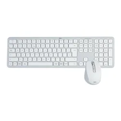 Zestaw klawiatura i mysz Hama WK-550/WKM-550 bezprzewodowa biała