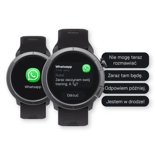 Smartwatch STELIO Activ Pro AI GPS 46mm Tytan Czarny