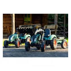 Falk Traktor Lander Zielony Na Pedały Z Przyczepką Od 3-7 Lat
