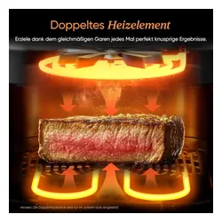 Frytkownica beztłuszczowa COSORI Turbo Tower Pro Smart ‎CAF-DC113S-ADE Wi-Fi 10,8 l Double Stack