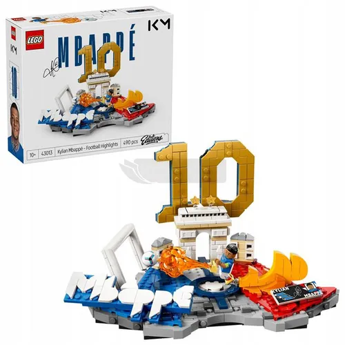 LEGO Editions 43013 Kylian Mbappe Piłkarski Moment, zestaw klocków