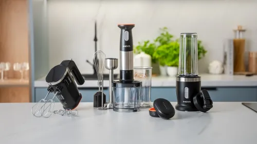 Blender MPM GoFree CMBL-01 180W Mini rozdrabniacz Końcówka do ubijania Końcówka do spieniania