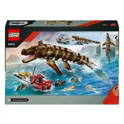 LEGO 76974 Jurassic World Misja na łodzi i model mozazaura