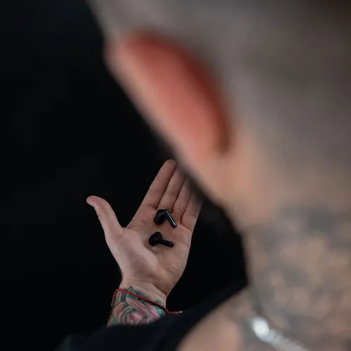 Słuchawki bezprzewodowe 3mk HARDY LifePods Pro ANC Dokanałowe Bluetooth 5.3 Czarny