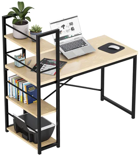 Biurko gamingowe MARK ADLER Leader 4.0 Brązowo-czarny