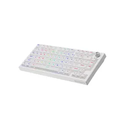 Klawiatura gamingowa Genesis Thor 404 75% GenX Stratos Silent przewodowa mechaniczna podświetlana cicha biała