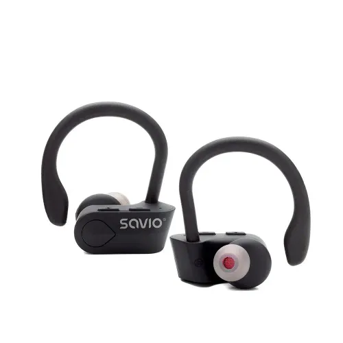 Słuchawki bezprzewodowe Savio TWS-03 Dokanałowe Bluetooth 5.0 Czarny