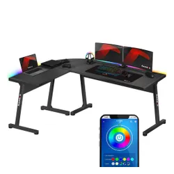 Biurko gamingowe HUZARO Hero 6.0 RGB Czarny