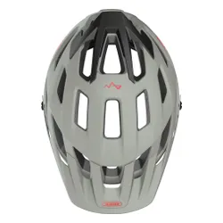 Kask rowerowy ABUS Moventor 2.0 Chalk Jasnoszary MTB (rozmiar L)