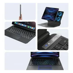 Etui na iPad Pro USAMS Miaoke 12.9 cali Czarny Klawiatura