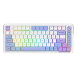 Klawiatura REDRAGON Ucal Max K673WBP RGB Hot Swap Manbo Switch Biało-fioletowo-niebieski