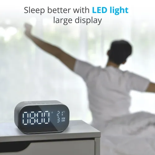 Budzik AKAI ABTS-S2BK Czarny