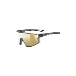 Okulary rowerowe Uvex Skyryse - smoke matt/gold