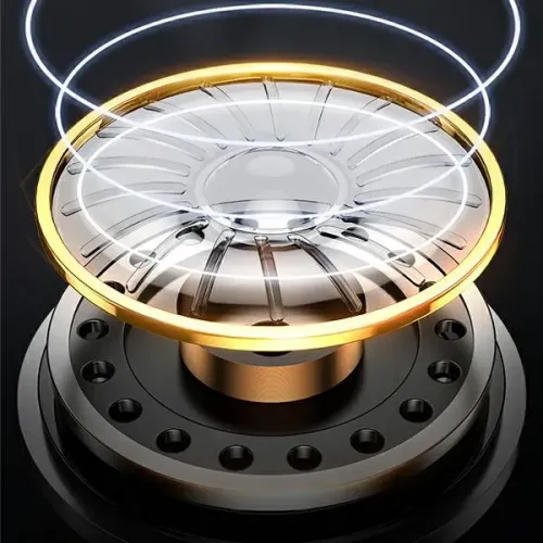 Słuchawki bezprzewodowe USAMS EP-43 Metal USB-C Dokanałowe Mikrofon Czarny