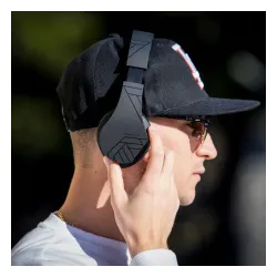Słuchawki PowerLocus P2 bezprzewodowe Bluetooth/microSD/radio FM czarne