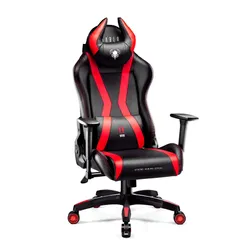 Fotel Diablo Chairs X-Horn 2.0 King Size Gamingowy do 180kg Skóra ECO Czarno-czerwony