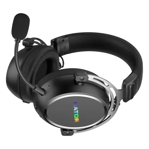 Słuchawki bezprzewodowe z mikrofonem Hator Hypergang 3 Wireless ESH55 ANC Nauszne Czarny