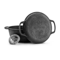 Garnek żeliwny z pokrywką MAYSTERNYA IRON 5 l
