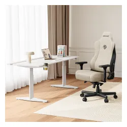 Fotel Anda Seat Kaiser 3E XL Gamingowy do 150kg Tkanina Beżowy