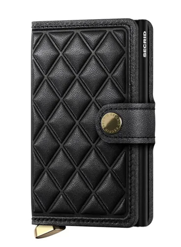 Кошелек Secrid Premium RFID Miniwallet Emboss Diamond - черный