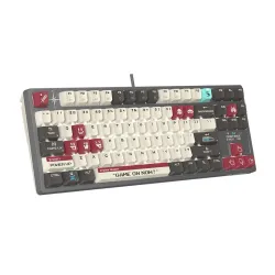 Klawiatura mechaniczna A4tech Bloody S87 Pixels Red BLMS RED Plus Szary