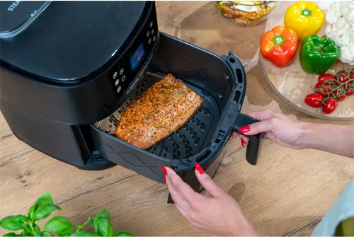 Air Fryer Frytkownica beztłuszczowa AI GÖTZE & JENSEN AF850T by Setti+ WiFi rozpoznawanie potraw i gotowanie na parze