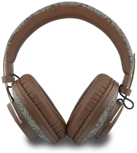 Słuchawki nauszne GUESS Triangle Logo Bluetooth ENC Brązowy