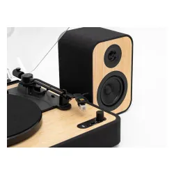 Gramofon House of Marley Revolution + Głośniki (EM-JT304-SB) Manualny Napęd paskowy Bluetooth Czarno-beżowy