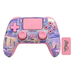 Pad FroggieX FX-P5-GP5-P Vibe City Edition do PC, PlayStation 5, Android, iOS Bezprzewodowy Różowy