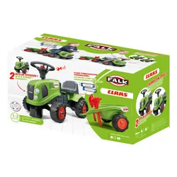 Falk Traktorek Baby Claas Zielony z Przyczepką + akc. od 1-3 lat