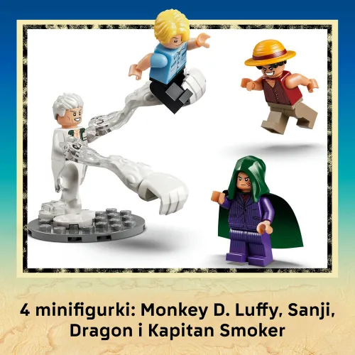 LEGO 75642 ONE PIECE: Столкновение с капитаном Смокером, набор кубиков 9+