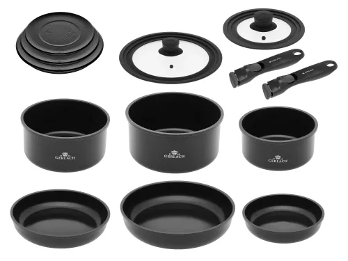 Zestaw garnków Gerlach Smart Indukcja Aluminium 13 elementów