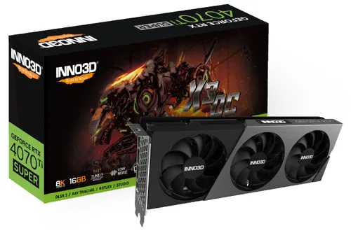 Karta graficzna Inno3D GeForce RTX 4070 Ti Super X3 OC 16GB GDDR6X 256bit DLSS