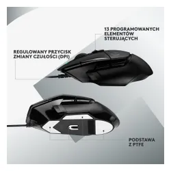 Myszka gamingowa Logitech G502 X Czarny