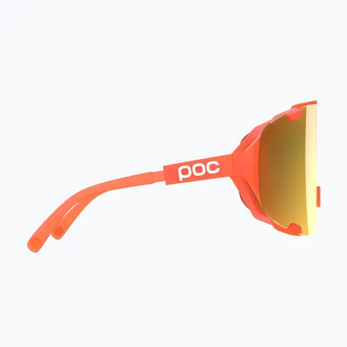Okulary przeciwsłoneczne POC Devour fl.orange translucent/clarity road/partly sunny gold