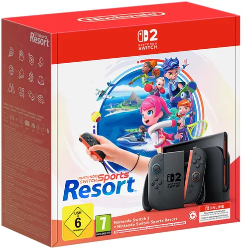 Konsola NINTENDO Switch 2 Czarny + Sports Resort Gra NINTENDO SWITCH 2 + NINTENDO Switch Online 3 miesiące