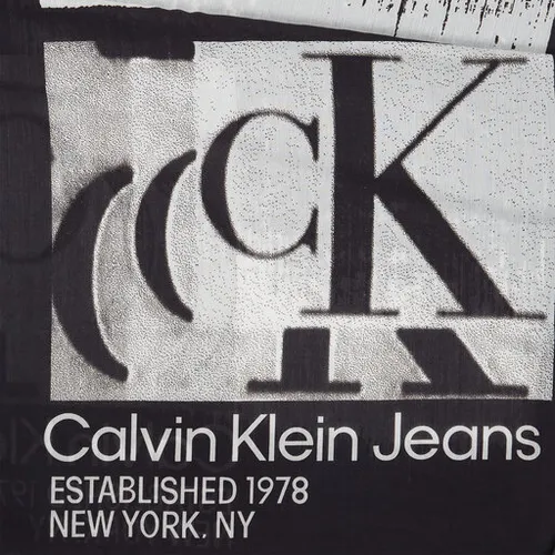 Calvin Klein eșarfă blugi monogramă furat 70x180 K60K610912 BDS