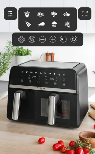 Air Fryer Frytkownica beztłuszczowa MOZANO Duofry Unlimited 9l WI-FI 8 Programów