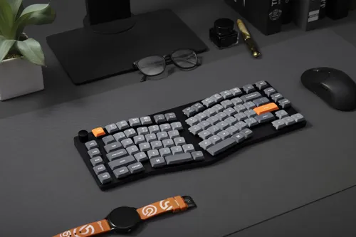 Klawiatura KEYCHRON K15 Max (Alice Layout) QMK Wireless Custom Mechanical Gateron Brown 2.0 Low Profile Switch