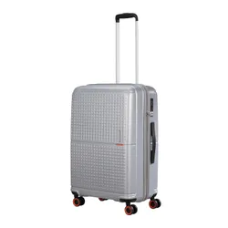 American Tourister Geopop'un orta bavulu-metalik gümüş