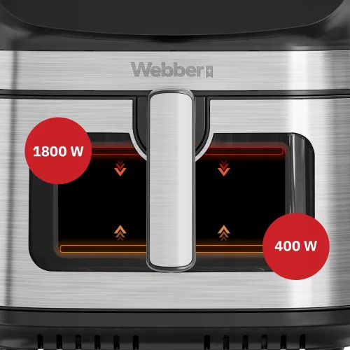 Air Fryer Frytkownica beztłuszczowa WEBBER AF801 8.8 l z 10 automatycznymi programami