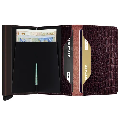 Slimwallet Secrid Nile-brown'un Küçük RFID Cüzdanı