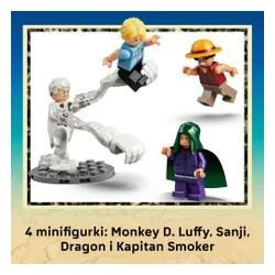 LEGO 75642 ONE PIECE: Столкновение с капитаном Смокером, набор кубиков 9+