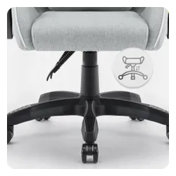 Fotel gamingowy CABRO C500 Szaro-Biały