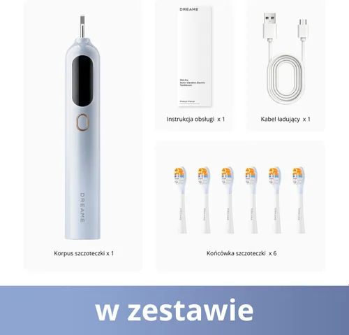 Szczoteczka soniczna DREAME F02 Pro Set Niebieski